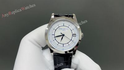 TW Factory Patek Philippe Calatrava 9015 Movement 38mm White Face WG Case Watch
